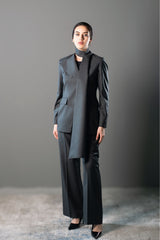 STRUCTURED TWO-PIECE SUIT - Gray