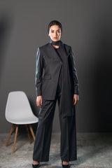 STRUCTURED TWO-PIECE SUIT - Gray